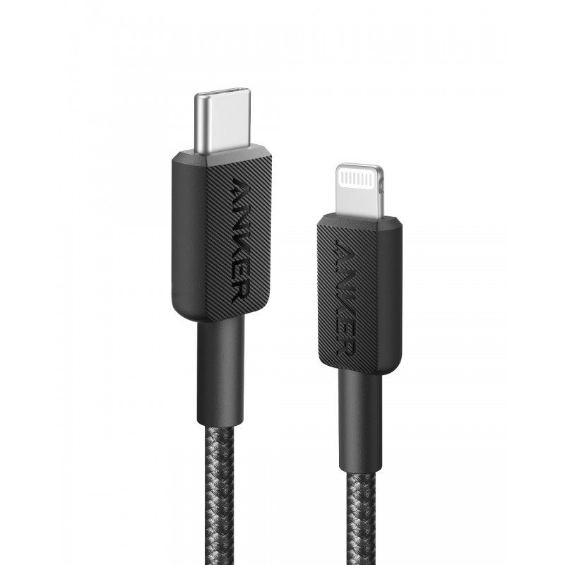 Anker 322 USB-C to Lightning Cable 0.9m Braided Black Regular