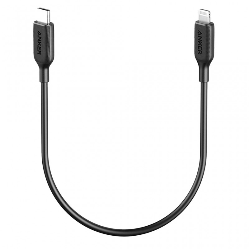 أنكر باورلاين III USB-C إلى لايتنينج 0.3 متر - أسود