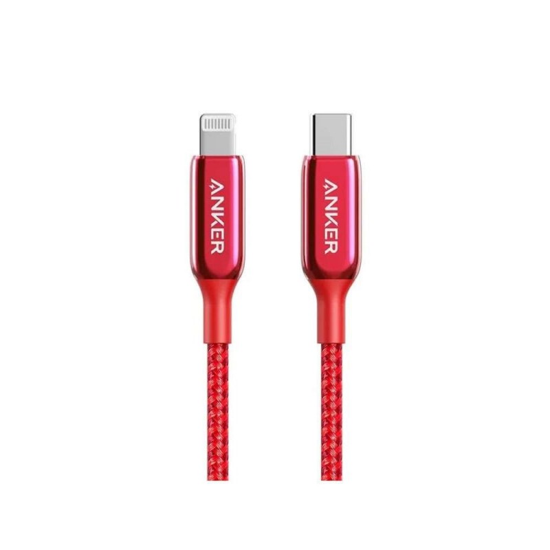 "أنكر باورلاين + III USB-C إلى USB-C (0.9 م/3 قدم) - أحمر " 