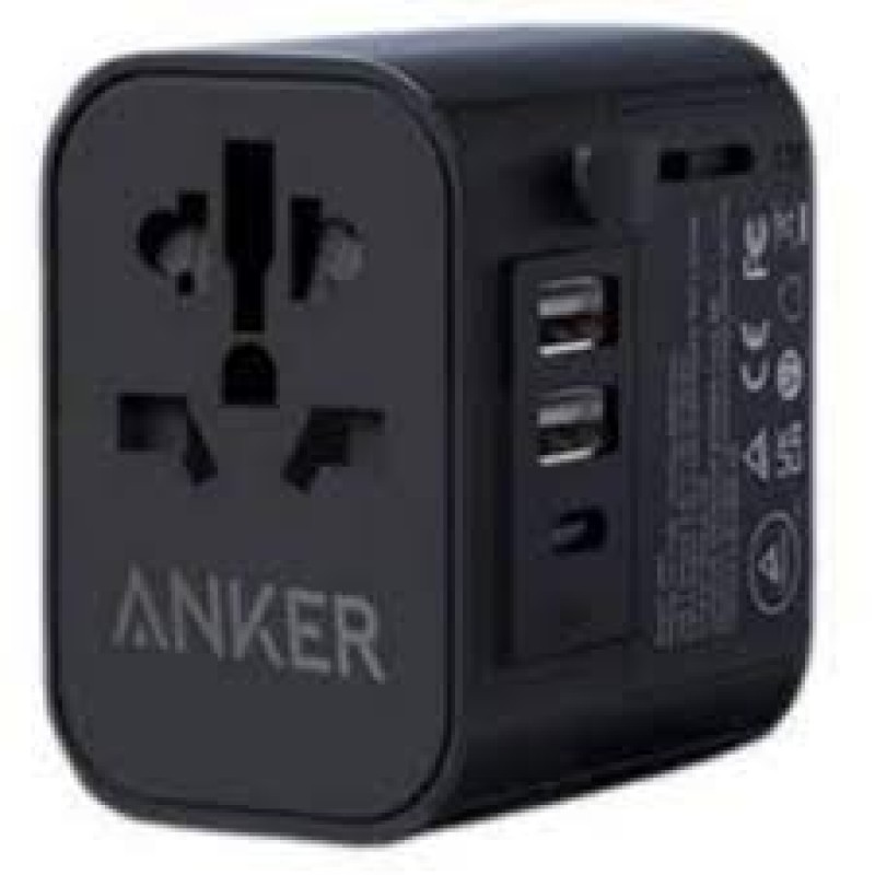 ANKER 312 Outlet Extender 30W With 3 USB Ports - Black Regular