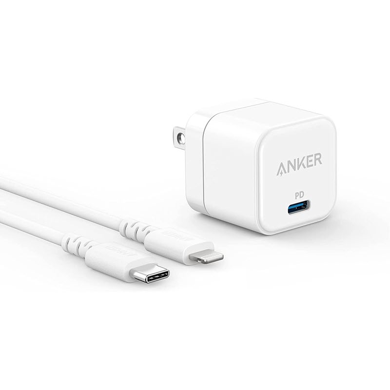 Anker PowerPort III 20W Cube With Charging Cable Regular 