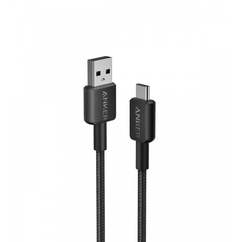 Anker322 USB-A to USB-C Braided Cable (3ft/0.9m) - Black Regular 