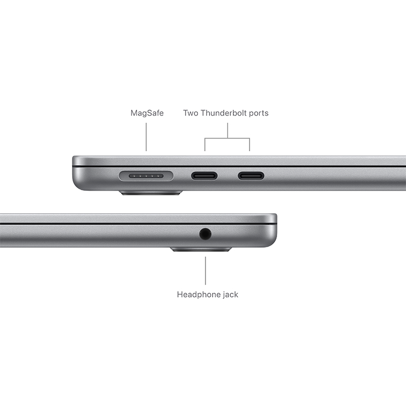 Apple MacBook Air 13-inch M3 chip with 8-core CPU, 10-core GPU, 8GB RAM, 512GB SSD – Space Grey