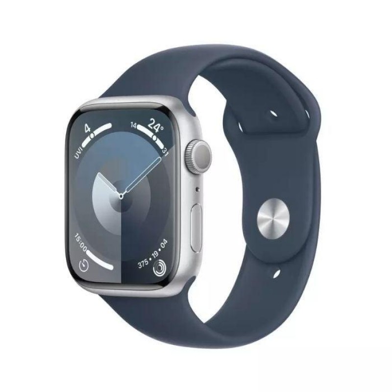 Apple Watch Series 9 Cellular + GPS 45mm Silver Large/Mid Sport Band