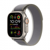 Apple Watch Ultra 2 - 49mm Titanium Case with Green/Gray Trail Loop - Model MRF43AE/A - Band Size M/L