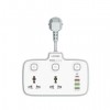 LDNIO Power Strip USB Socket 2 Outlet+PD+QC 3.0 Port Fast Charging Socket SC2413