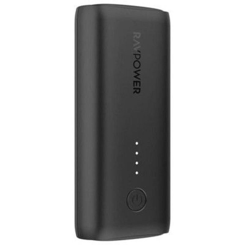 بطارية محمولة مقاومة للماء RAVPower RP-PB096 بقوة 10050mAh وتقنية PD 18W+QC3.0 باللون الأسود (غير متصل بالإنترنت)