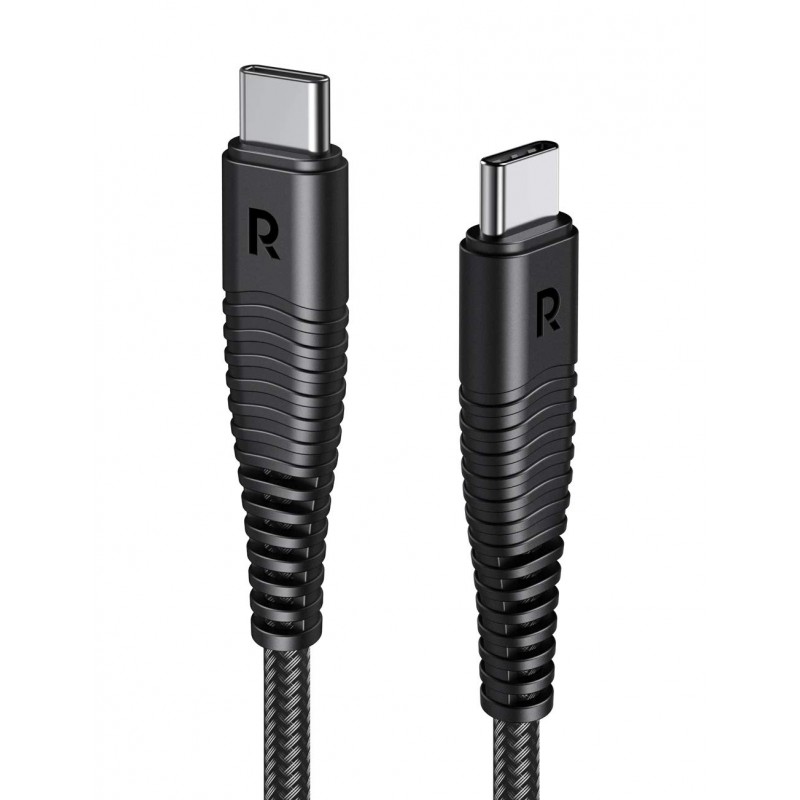 RAVPower RP-CB047 Type-C to Type-C 3.3FT/1M Cable - Black