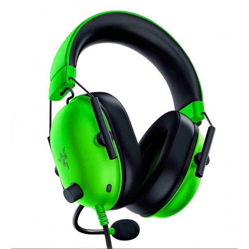 Razer Blackshark V2 X Esports 7.1 Surround Sound Wired Gaming Headset - For PC,PS4, Xbox One,Switch & Mobile Devices-Green Edition