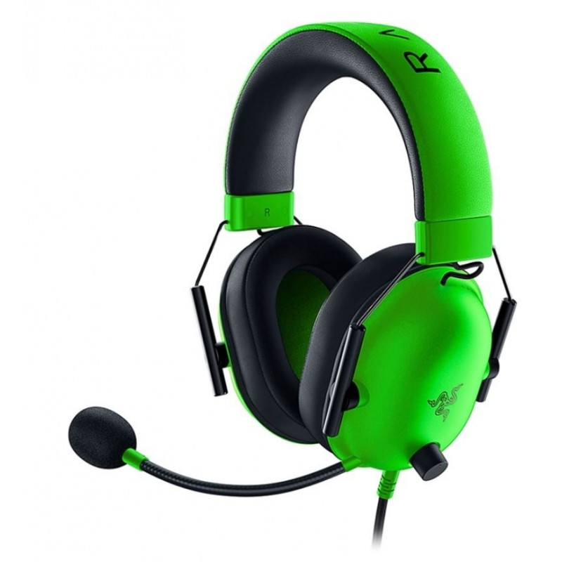 Razer Blackshark V2 X Esports 7.1 Surround Sound Wired Gaming Headset - For PC,PS4, Xbox One,Switch & Mobile Devices-Green Edition