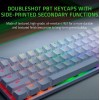 لوحة مفاتيح الألعاب Razer Huntsman Mini Mercury Edition 60% بمفاتيح بصرية خطية حمراء وأغطية مفاتيح من مادة PBT