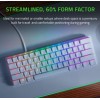 لوحة مفاتيح الألعاب Razer Huntsman Mini Mercury Edition 60% بمفاتيح بصرية خطية حمراء وأغطية مفاتيح من مادة PBT