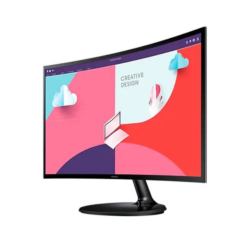 Samsung S3 S24C360EAM 24" VA 75Hz 4ms (GTG) FHD Essential 1800R Curved Monitor With AMD FreeSync