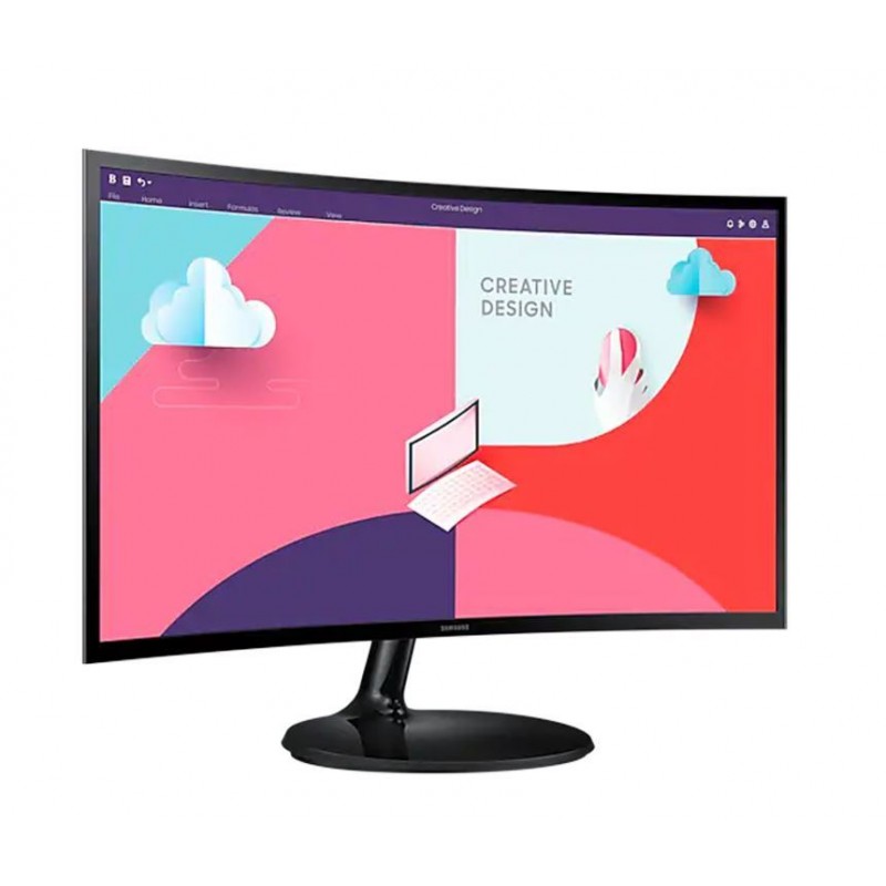 Samsung S3 S24C360EAM 24" VA 75Hz 4ms (GTG) FHD Essential 1800R Curved Monitor With AMD FreeSync