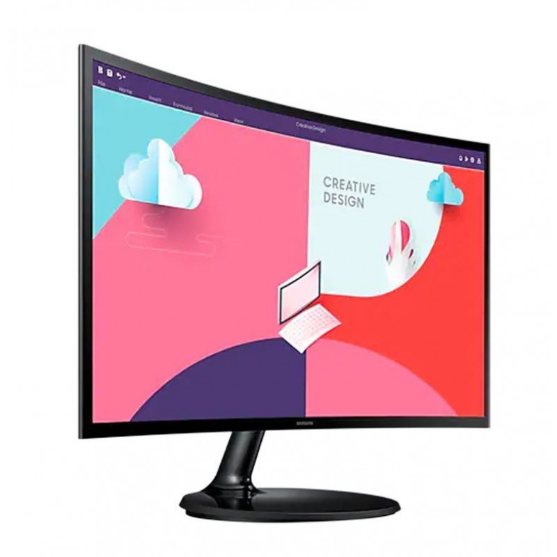 Samsung S3 S24C360EAM 24" VA 75Hz 4ms (GTG) FHD Essential 1800R Curved Monitor With AMD FreeSync