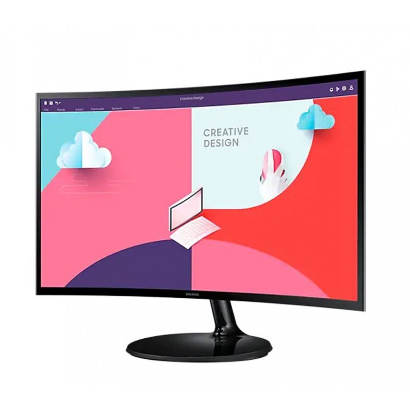 Samsung S3 S24C360EAM 24" VA 75Hz 4ms (GTG) FHD Essential 1800R Curved Monitor With AMD FreeSync