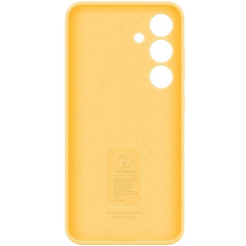 غطاء حماية من السيليكون لهاتف سامسونج جالاكسي S24 – أصفر