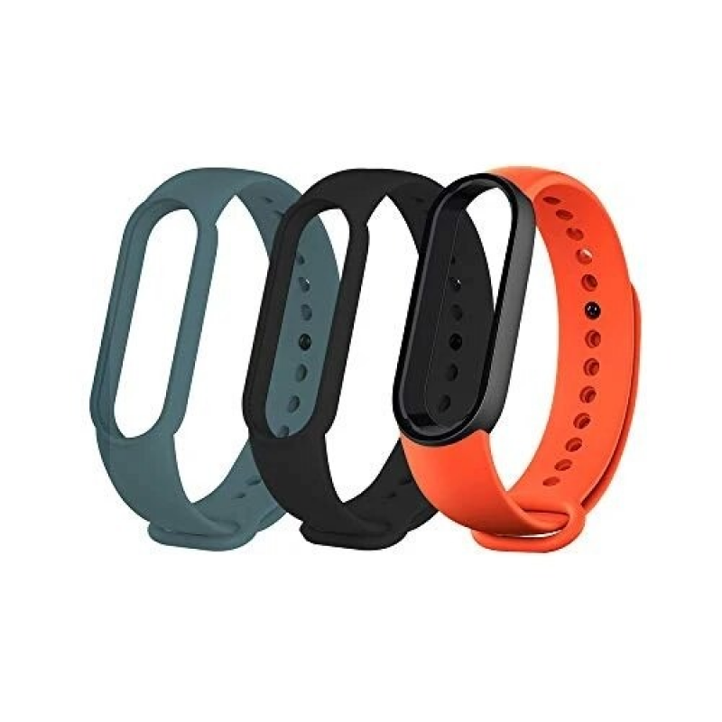 Mi Smart Band 5 Strap (3-Pack) Black/Orange/Teal