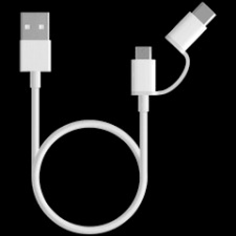 Mi 2-in-1 USB Cable (Micro USB to Type C) 100cm