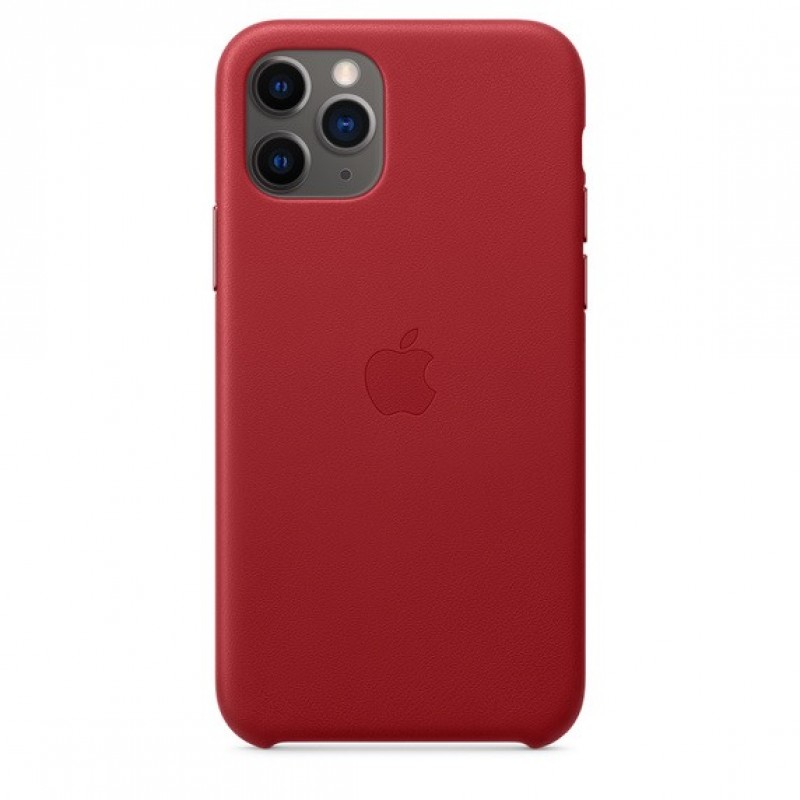 iPhone 11 Pro Leather Case red