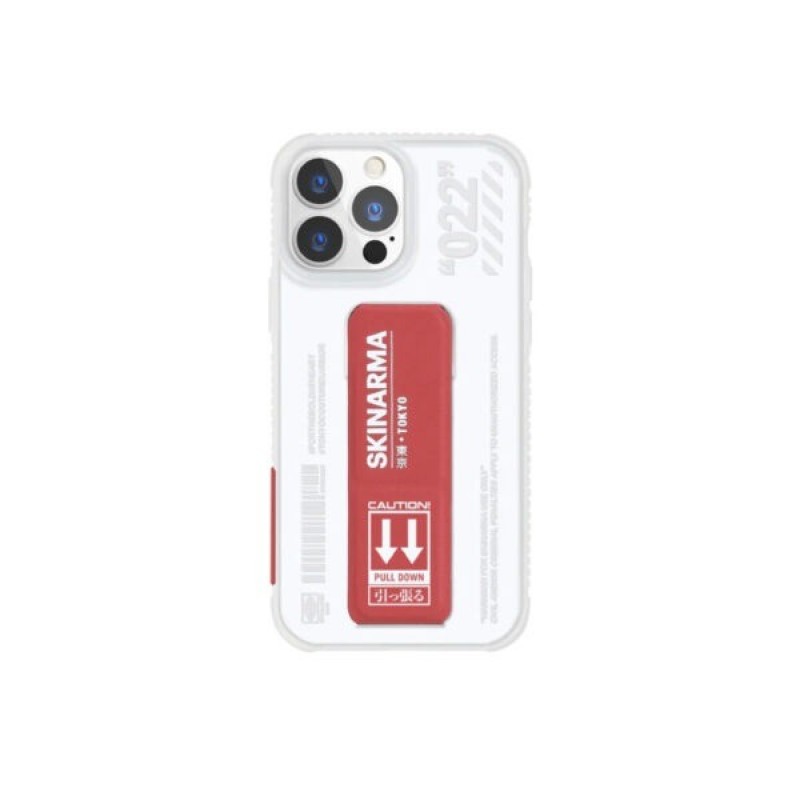 Skinarma Case iPhone 13 pro white and red