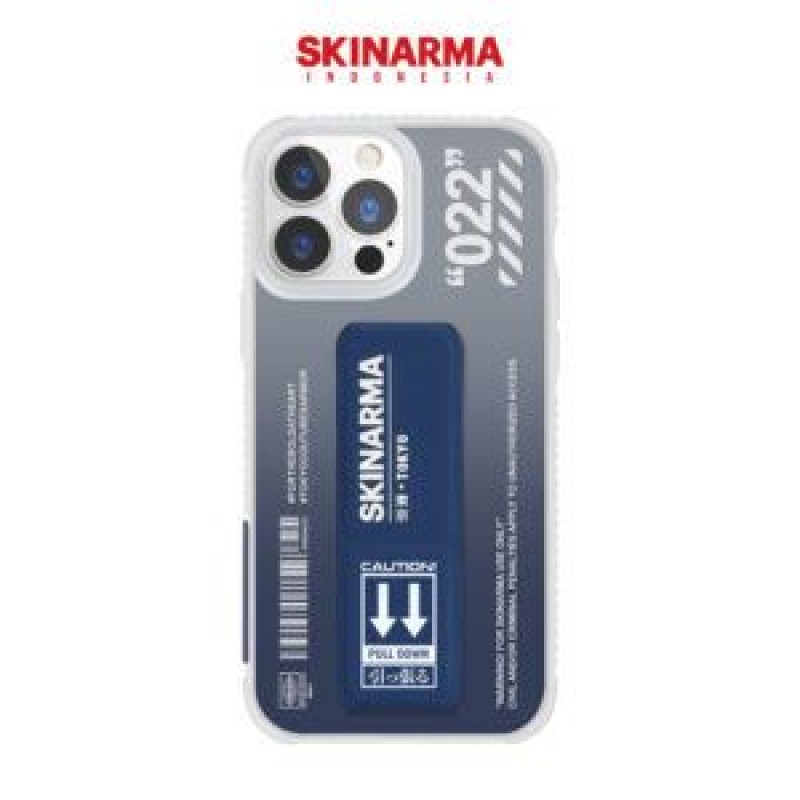 SkinArma For iPhone 13 Taihi Sora Magnetic Stand Grip Case – Blue‏