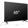 تلفزيون Hisense 65A61H - شاشة 65 بوصة، LED 4K UHD، ذكي