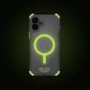 SKINARMA Case for iPhone 6.7" (2024) - Saido Mag-Charge (NiteGlow Edition), Lime Green