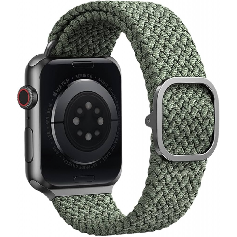 UNIQ ASPEN BRAIDED APPLE WATCH STRAP 44/42MM - CYPRESS GREEN