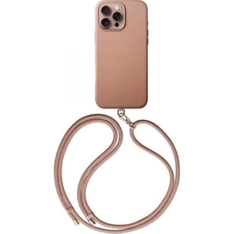 Uniq Coehl Case for iPhone 16 Pro - Magnetic Charging, Muse Protection (6.3"), Dusty Nude