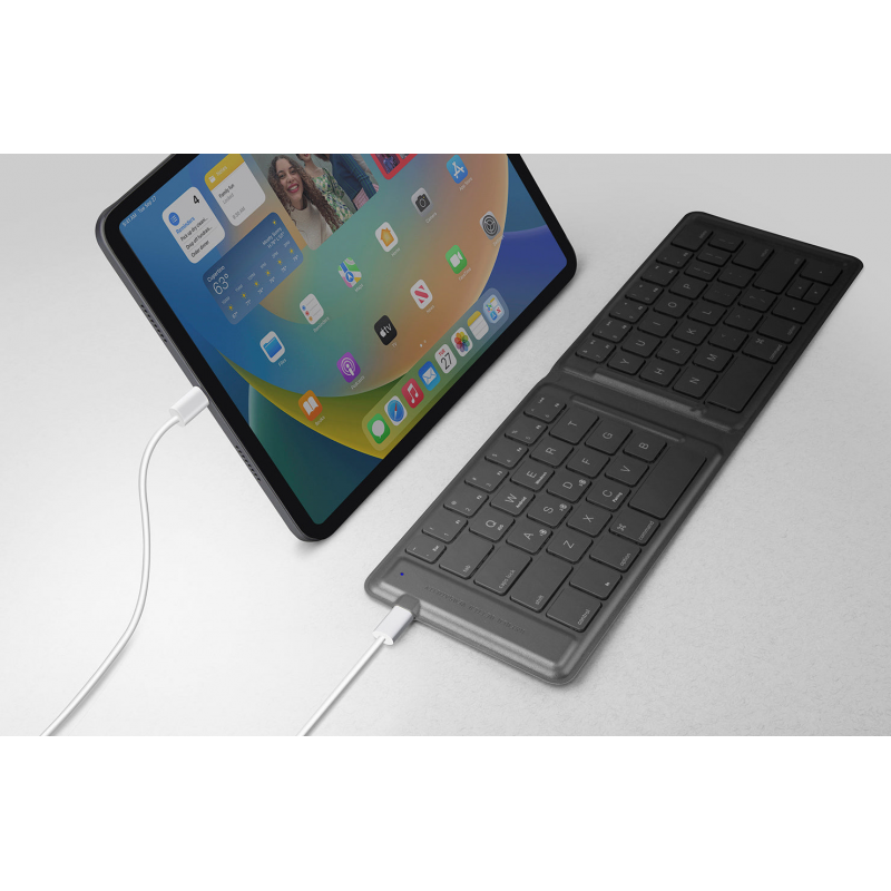 UNIQ FORIO FOLDABLE BLUETOOTH KEYBOARD - MIDNIGHT (BLACK)