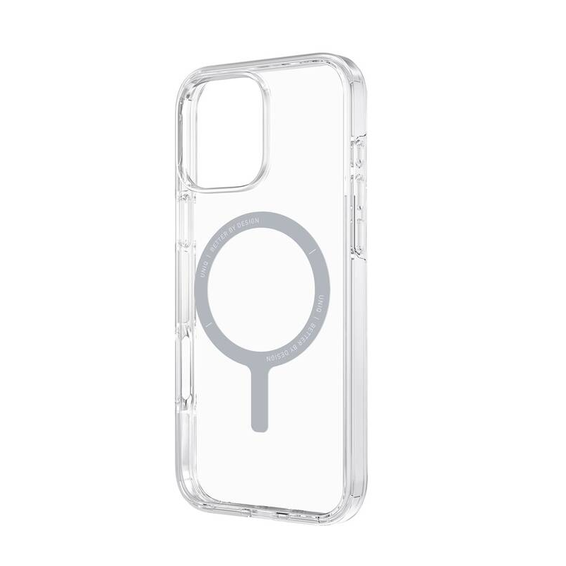 Uniq Hybrid Case for iPhone 16 Pro - MagClick Charging, Clario (Eco) Protection (6.9"), Lucent (Clear)