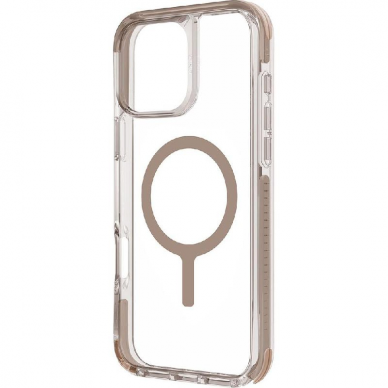 Uniq Hybrid Case for iPhone 16 Pro - MagClick Charging, Combat Protection (6.9"), Taupe Gold