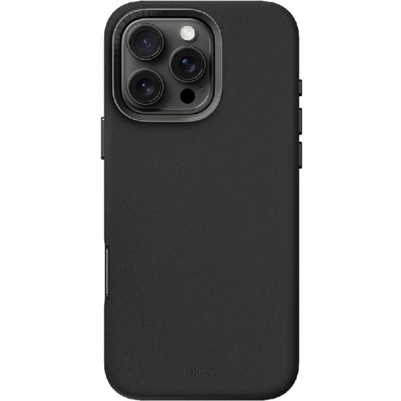 Uniq Hybrid Case for iPhone 16 Pro - MagClick Charging, Lyden Protection (6.9"), Dallas Black (Black)