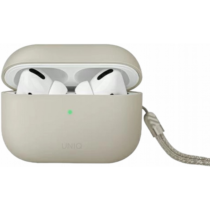 UNIQ LINO Hybrid Liquid Silicon AirPods Pro 2nd Gen (2022) Case - Beige (Ivory)