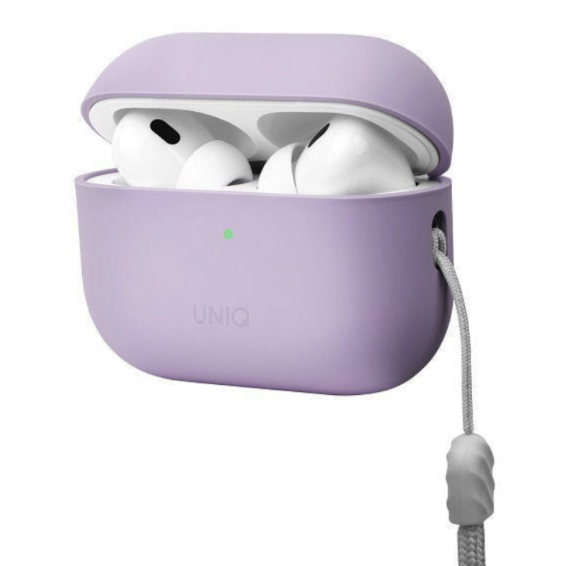 UNIQ LINO Hybrid Liquid Silicon AirPods Pro 2nd Gen (2022) Case - Lilac (Lavender)