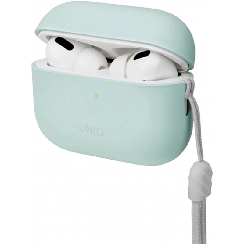 UNIQ LINO Hybrid Liquid Silicon AirPods Pro 2nd Gen (2022) Case - Mint (Green)