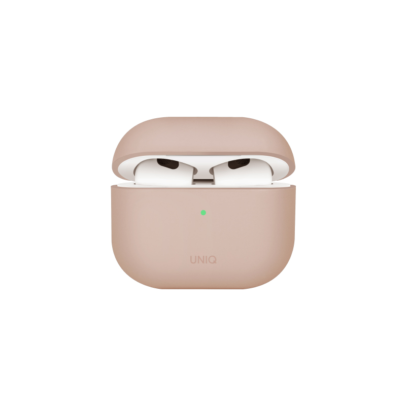 UNIQ Lino Hybrid Liquid Silicone AirPods 4th Gen (2024) Case - Blush (Pink)