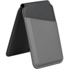 UNIQ LYDEN DS RFID-Blocking Magnetic Card Holder With Stand - Charcoal (Rhino Grey/Black)