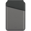 UNIQ LYDEN DS RFID-Blocking Magnetic Card Holder With Stand - Charcoal (Rhino Grey/Black)