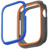 UNIQ MODUO APPLE WATCH CASE WITH INTERCHANGEABLE PC BEZEL 45/44MM - SMOKE (ORANGE/BLUE)