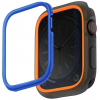 UNIQ MODUO APPLE WATCH CASE WITH INTERCHANGEABLE PC BEZEL 45/44MM - SMOKE (ORANGE/BLUE)