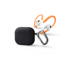 UNIQ NEXO ACTIVE HYBRID SILICONE AirPods 3rd Gen Case with Sports Ear Hooks - Charcoal (Grey) - NEXOGRY