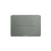 UNIQ OSLO LAPTOP SLEEVE WITH FOLDABLE STAND (UP TO 14”) - LICHEN GREEN (LICHEN GREEN)