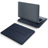 UNIQ OSLO LAPTOP SLEEVE WITH FOLDABLE STAND (UP TO 14”) - NAVY BLUE (NAVY BLUE)