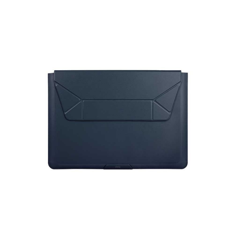 UNIQ OSLO LAPTOP SLEEVE WITH FOLDABLE STAND (UP TO 14”) - NAVY BLUE (NAVY BLUE)