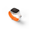 UNIQ REVIX EVO Reversible Magnetic Apple Watch Strap 49/45/44/42MM - Amber (Amber Orange/White)