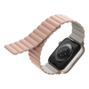 UNIQ REVIX PREMIUM EDITION Reversible Magnetic Apple Watch Strap 49/45/44/42MM - Blush (Blush Pink/White)