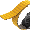 UNIQ REVIX Reversible Magnetic Apple Watch Strap 45/44/42MM - Mustard (Mustard/Khaki)