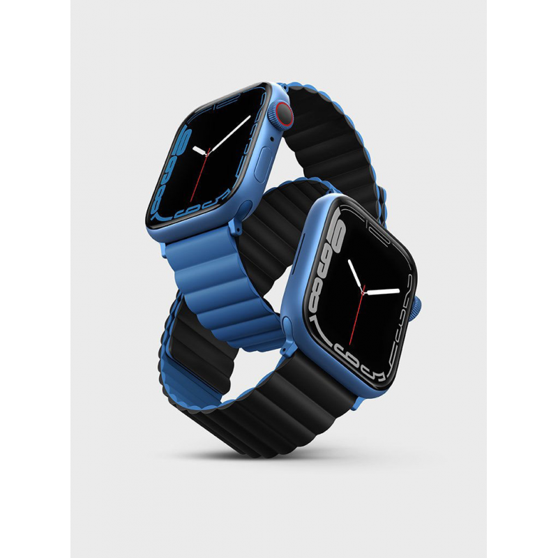 Uniq Revix Reversible Magnetic for Apple Watch Strap 42/44/45MM - Caspian (Blue/Black)